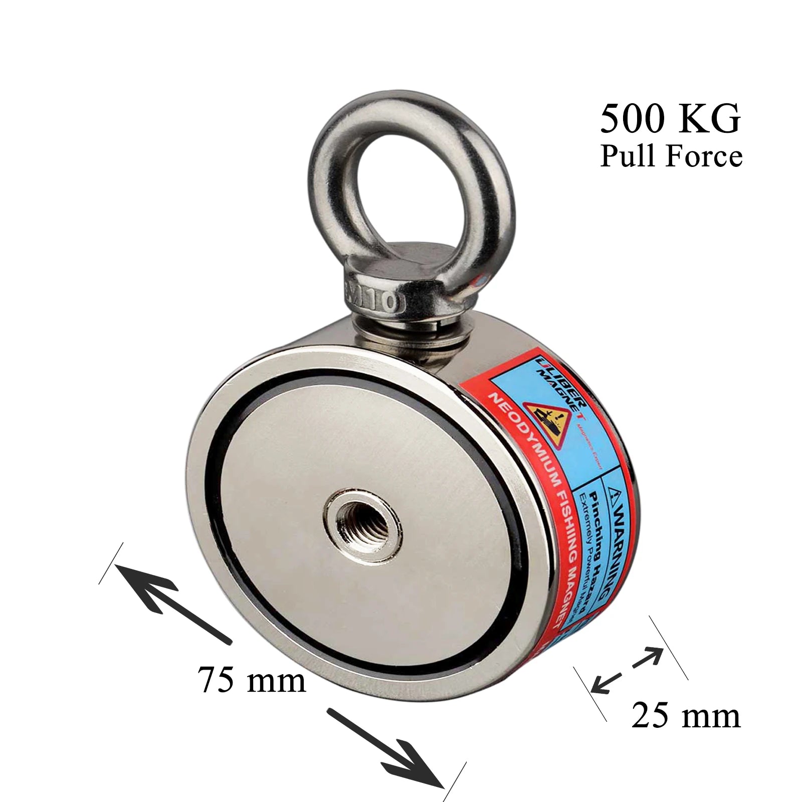 Double Sided 500KG to 700KG Round Neodymium Magnet Hook Salvage - Your Best Outdoor Shop