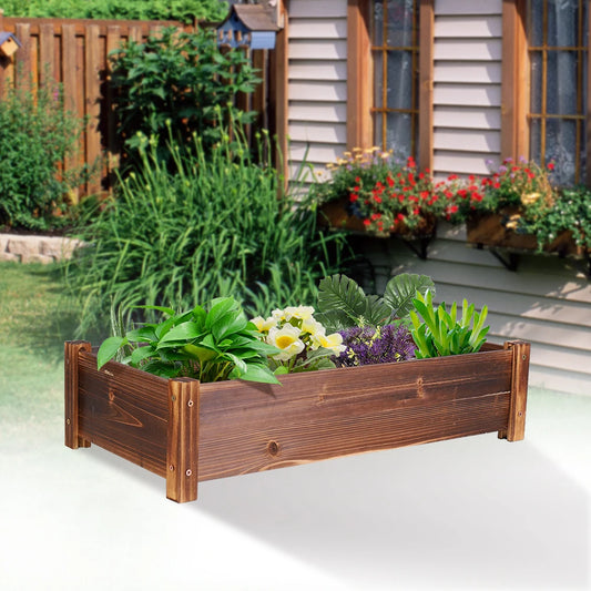 Large Rectangular Wooden Planters - Your Best Outdoor Shop