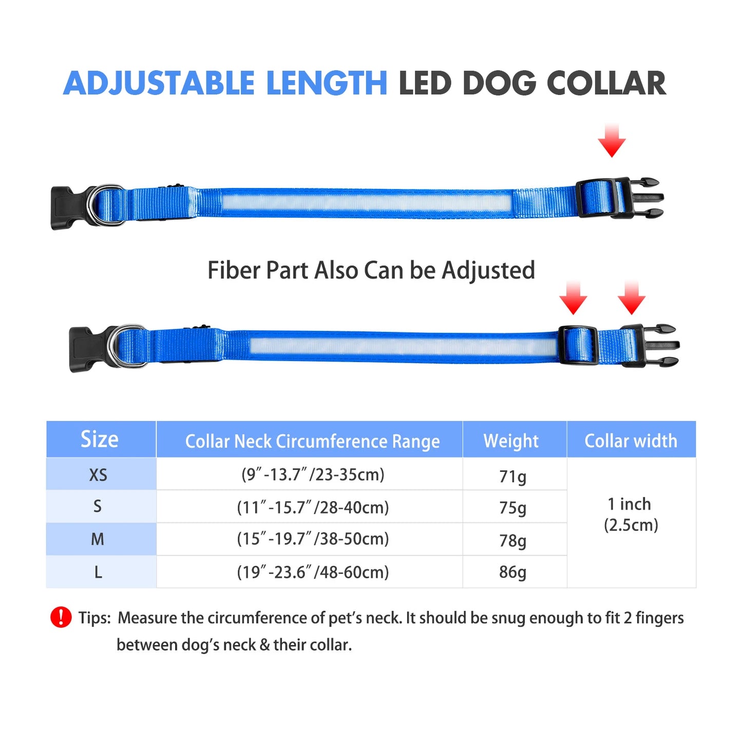 Dog Collar Luminous Pet Supplies Dog Collar - Your Best Outdoor Shop