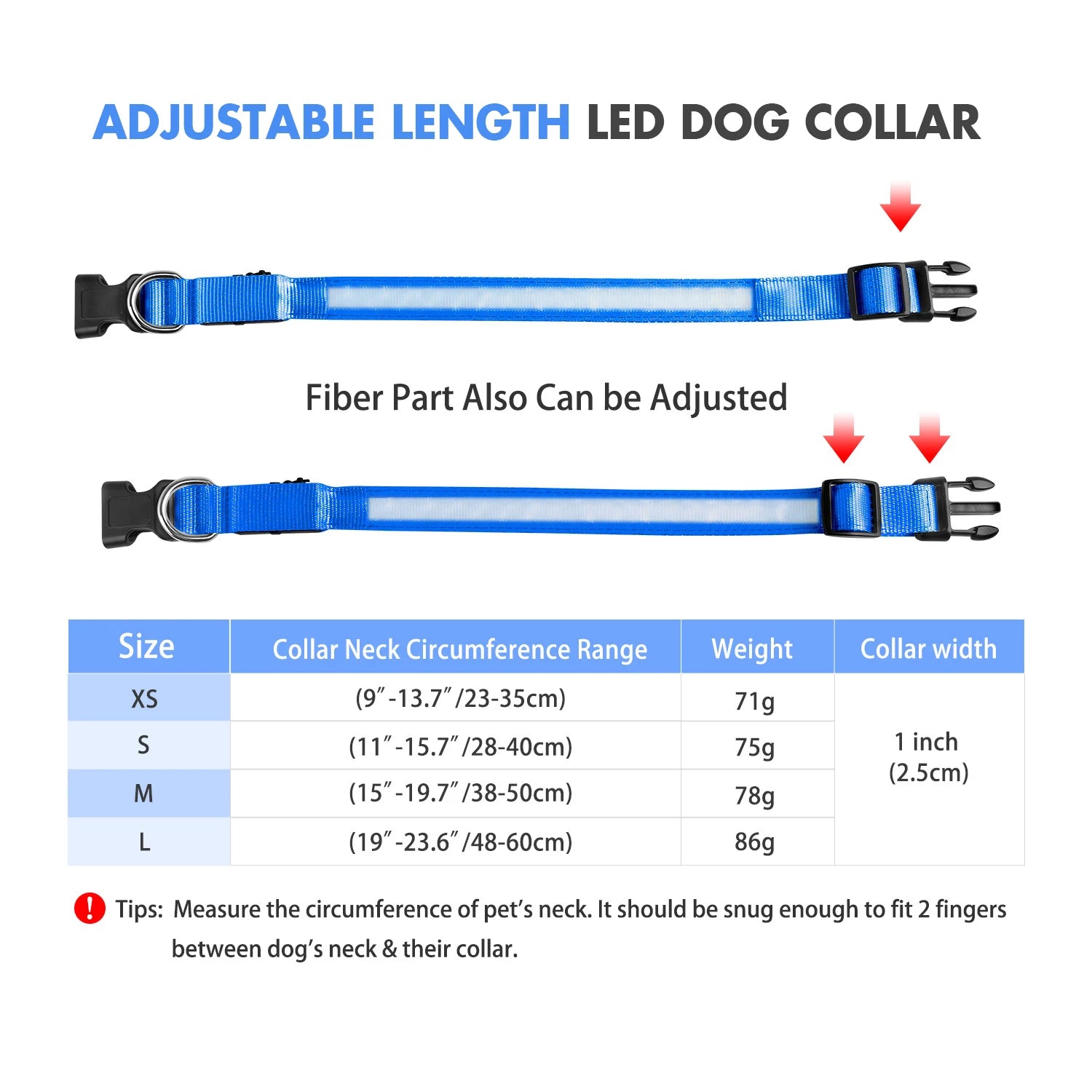 Dog Collar Luminous Pet Supplies Dog Collar - Your Best Outdoor Shop