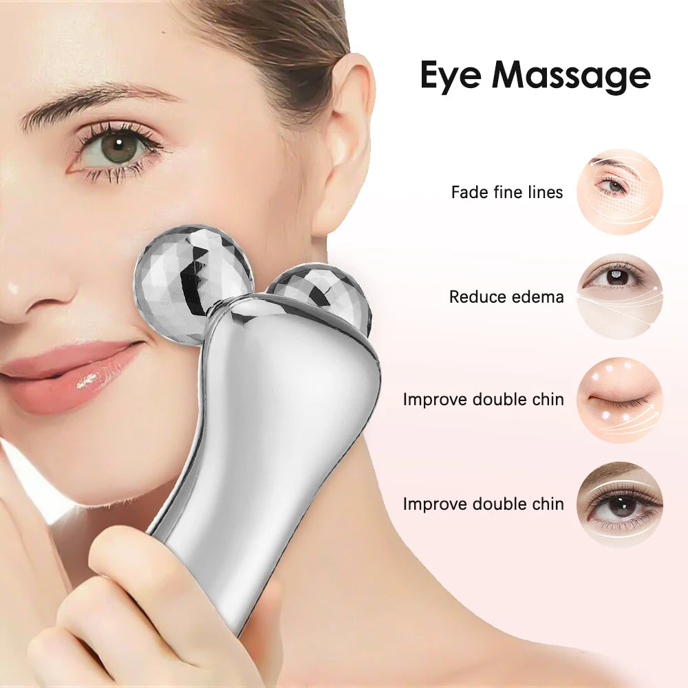 4D Roller Massager Facial Lifting Machine Removal Wrinkle Dark Circles Eye Care Beauty Tool