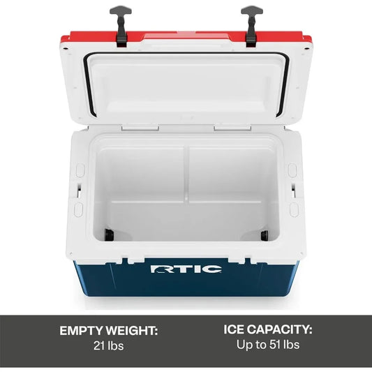 Ultra-Light 52 Quart Hard Cooler Insulated Ice Chest Box