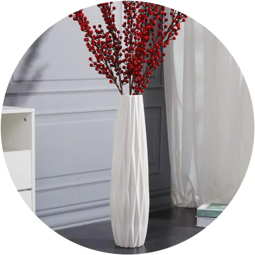 White High Rise Vase Wedding Center Decoration Bedroom Kitchen