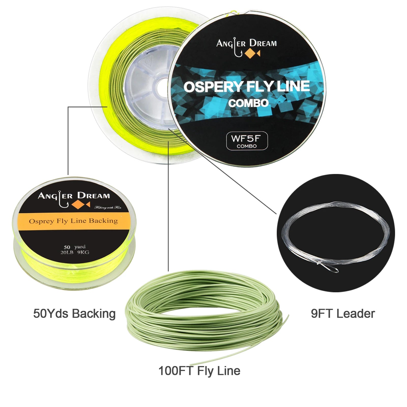 Moss Green Color Fly Fishing Line - Your Best Outdoor Shop