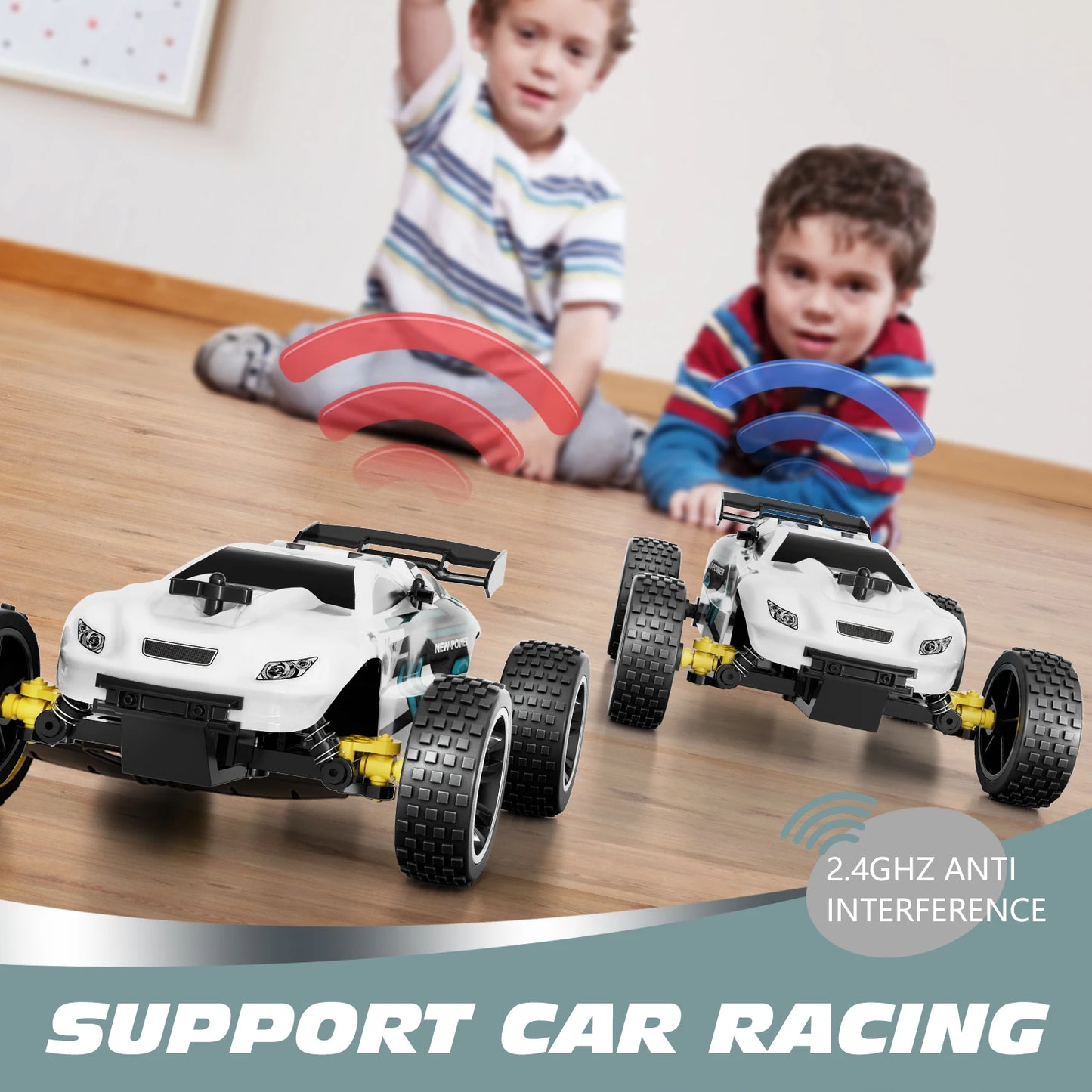 2WD Toy Cars Buggy for Boys & Girls, Kids Toys Accessories White