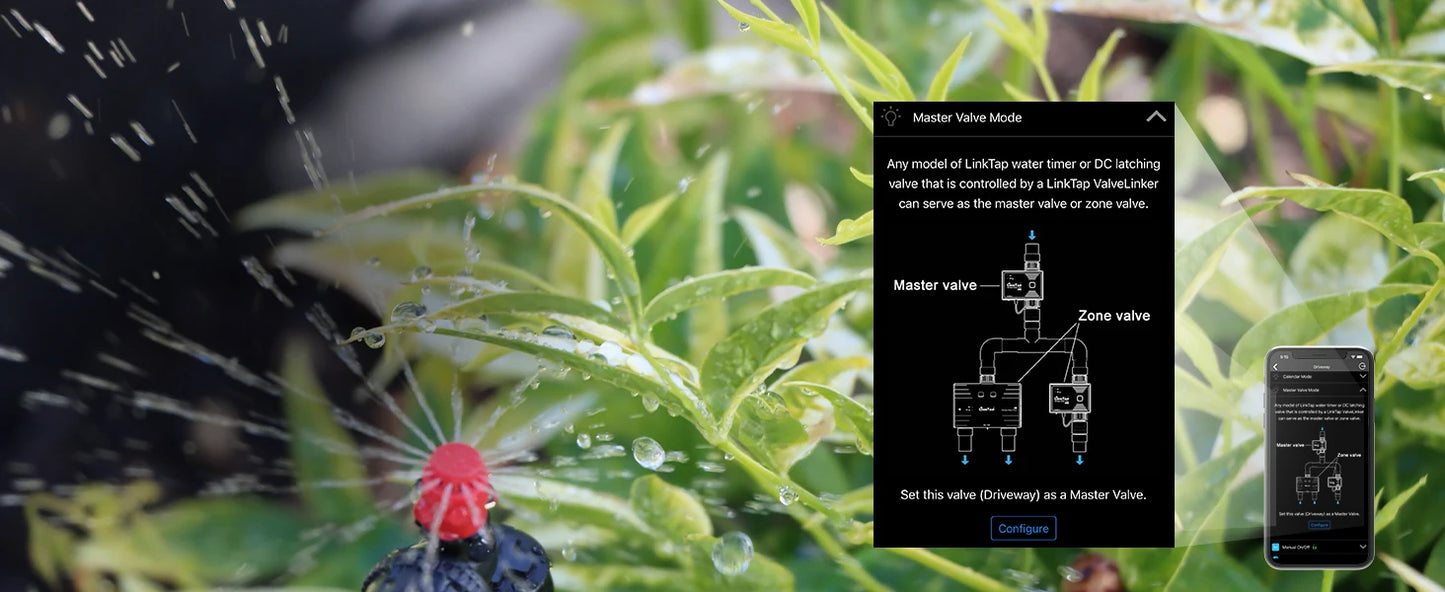 LinkTap G2S Wireless Water Timer &Gateway &Flow Meter -Smart Sprinkler Timer