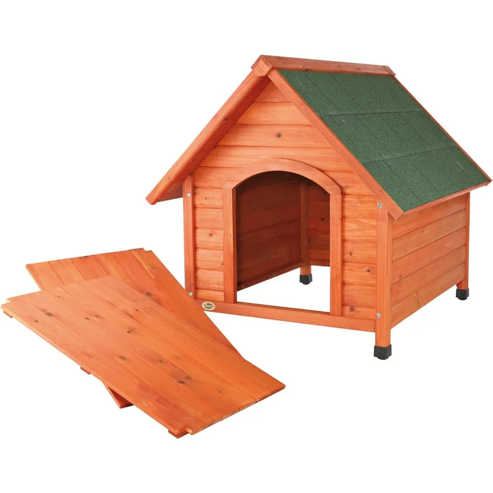 Natura Cottage Dog House | Medium Foldable Dog Playpen Puppy House for Dogs Mobile Kennell Crates Pets Large Wood Supplies Pet