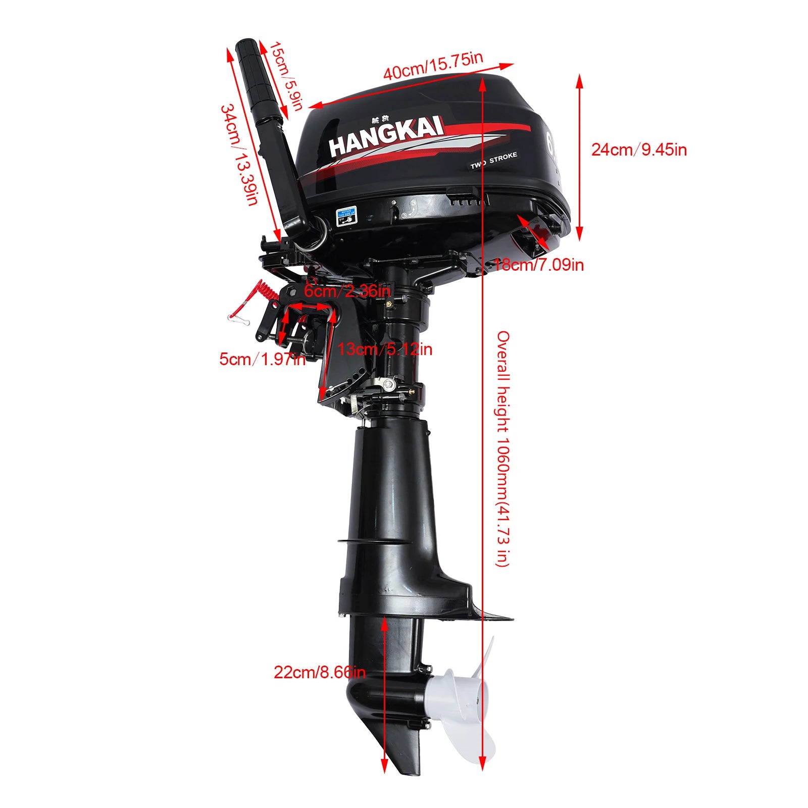 Outboard Machine 6HP Short Shaft Petrol Engine - Your Best Outdoor Shop