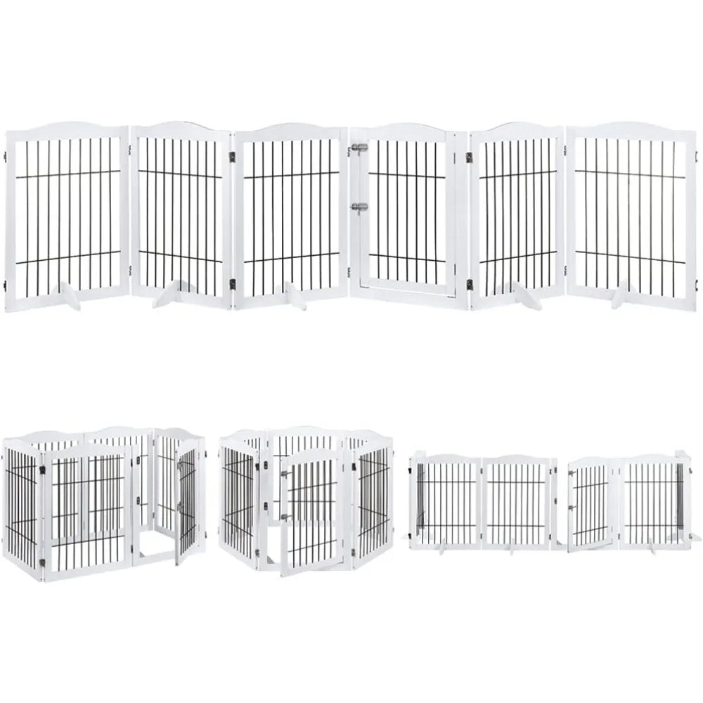 Extra Wide Pet Gate Dog Supplies Foldable Pet Barrier