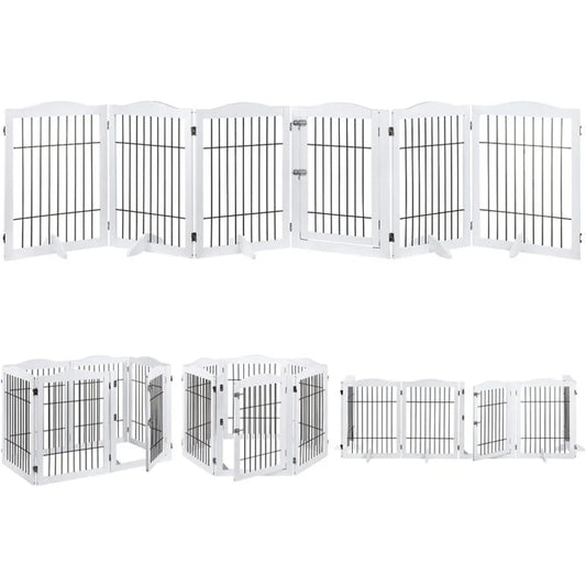 Extra Wide Pet Gate Dog Supplies Foldable Pet Barrier