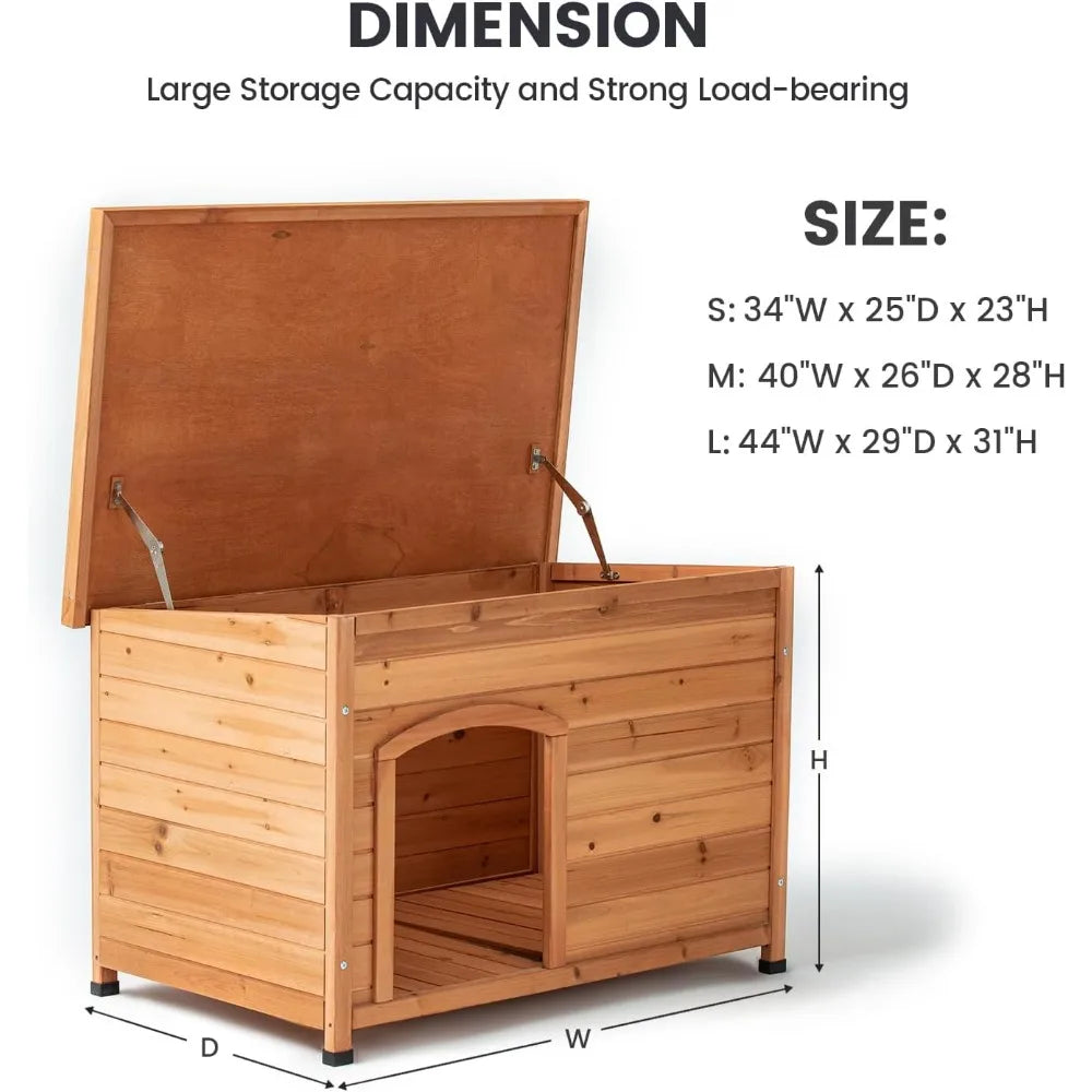 Wooden Dog House for Small Medium Large Sized Dogs