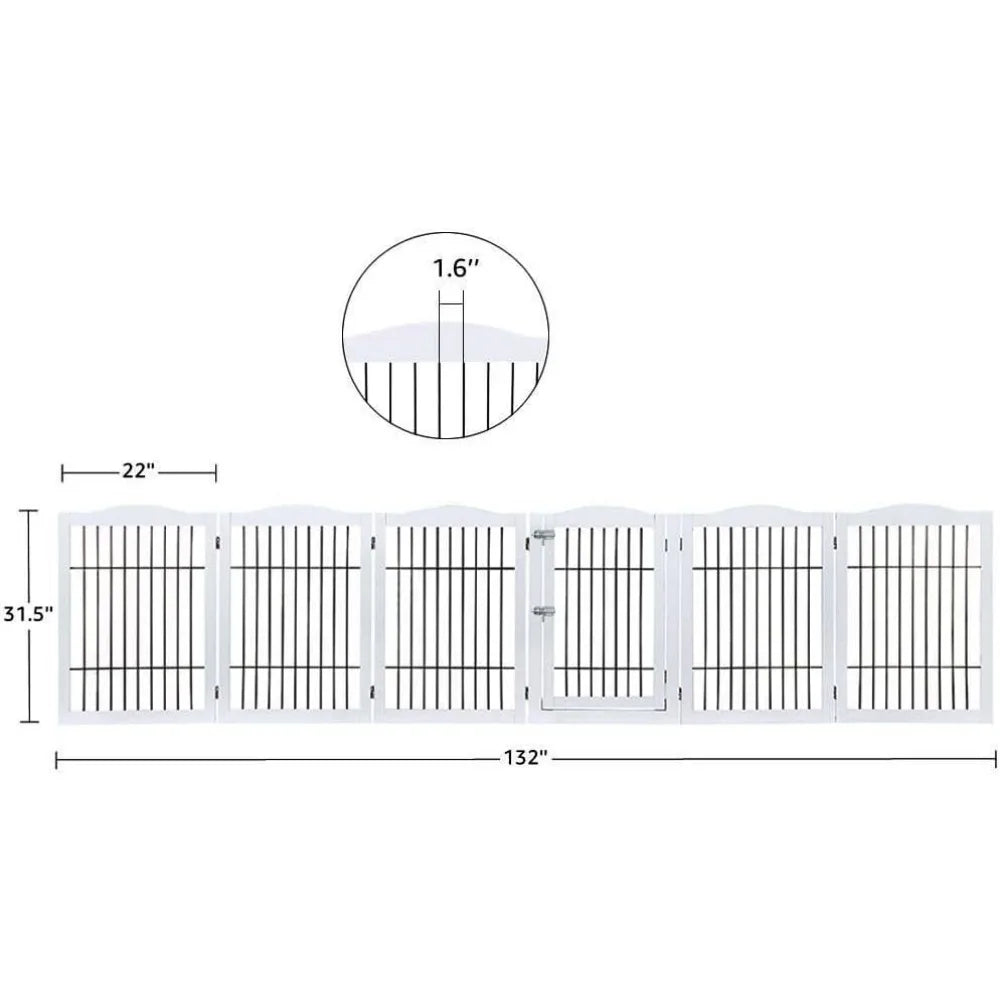 Extra Wide Pet Gate Dog Supplies Foldable Pet Barrier