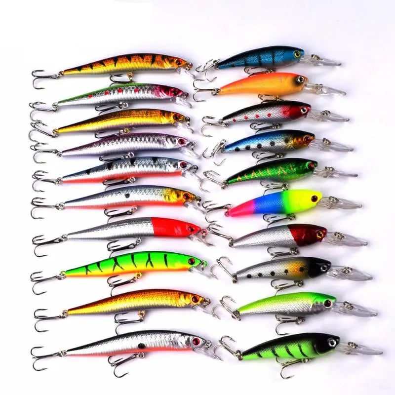 20Pcs Fishing Lure Tackle Kit Set Hard Bait - Your Best Outdoor Shop