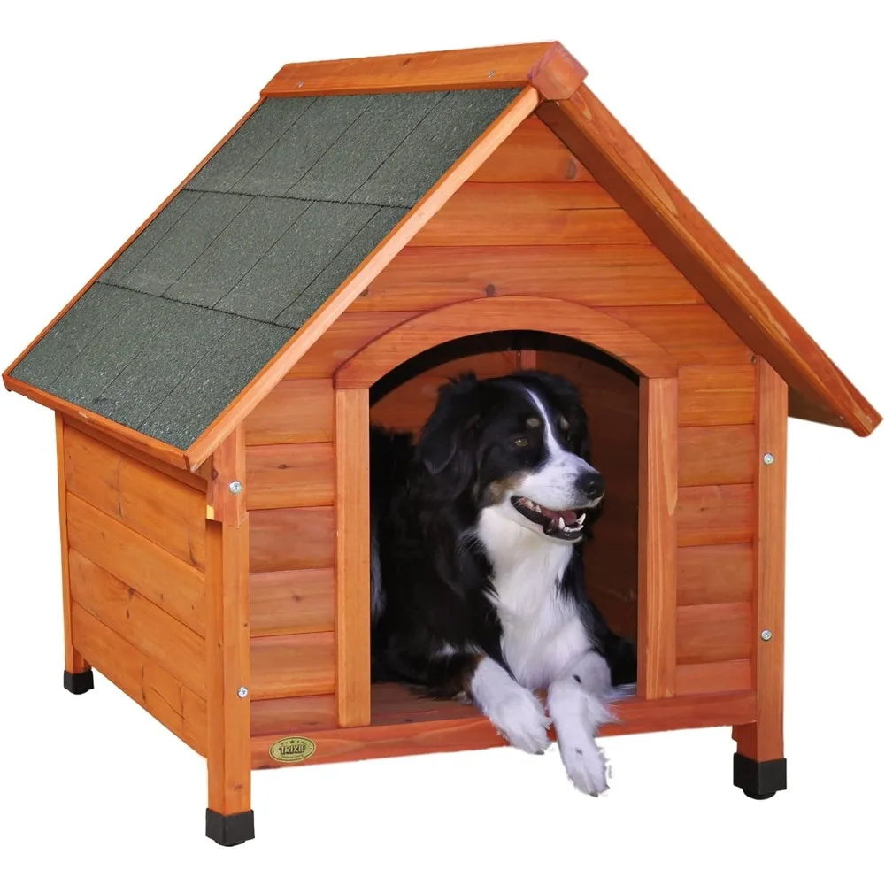 Natura Cottage Dog House | Medium Foldable Dog Playpen Puppy House for Dogs Mobile Kennell Crates Pets Large Wood Supplies Pet