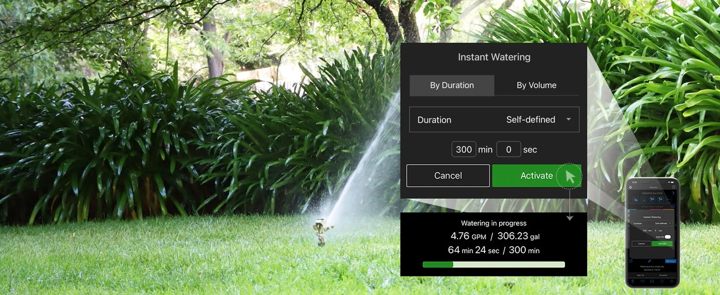 LinkTap G2S Wireless Water Timer &Gateway &Flow Meter -Smart Sprinkler Timer