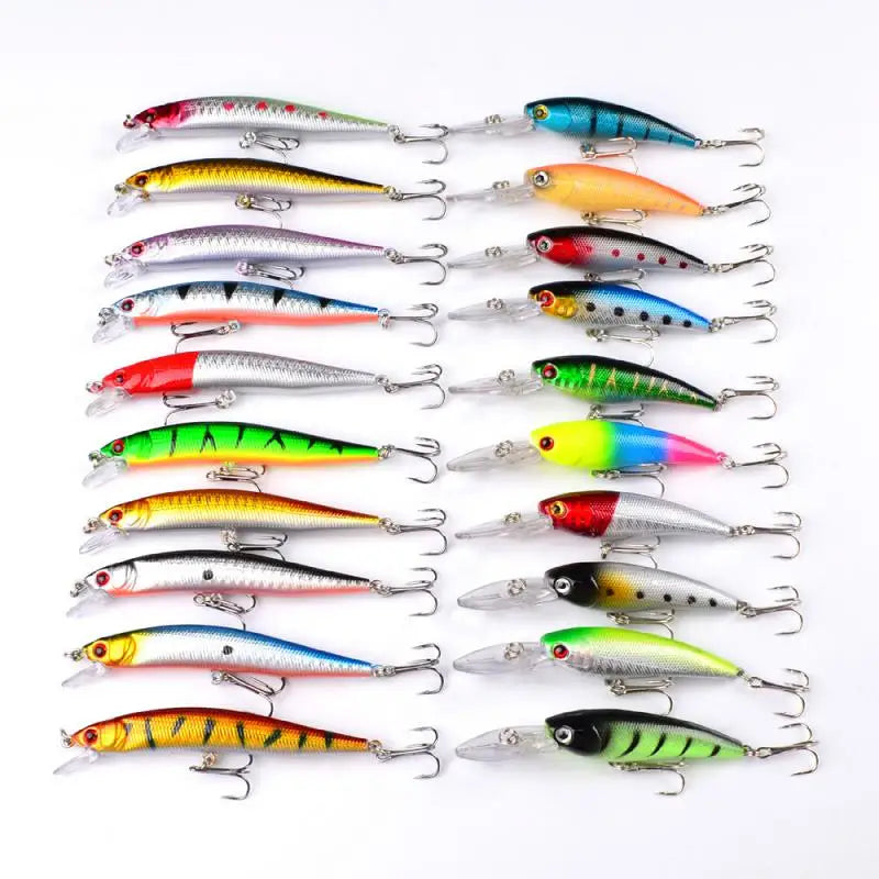 20Pcs Fishing Lure Tackle Kit Set Hard Bait - Your Best Outdoor Shop