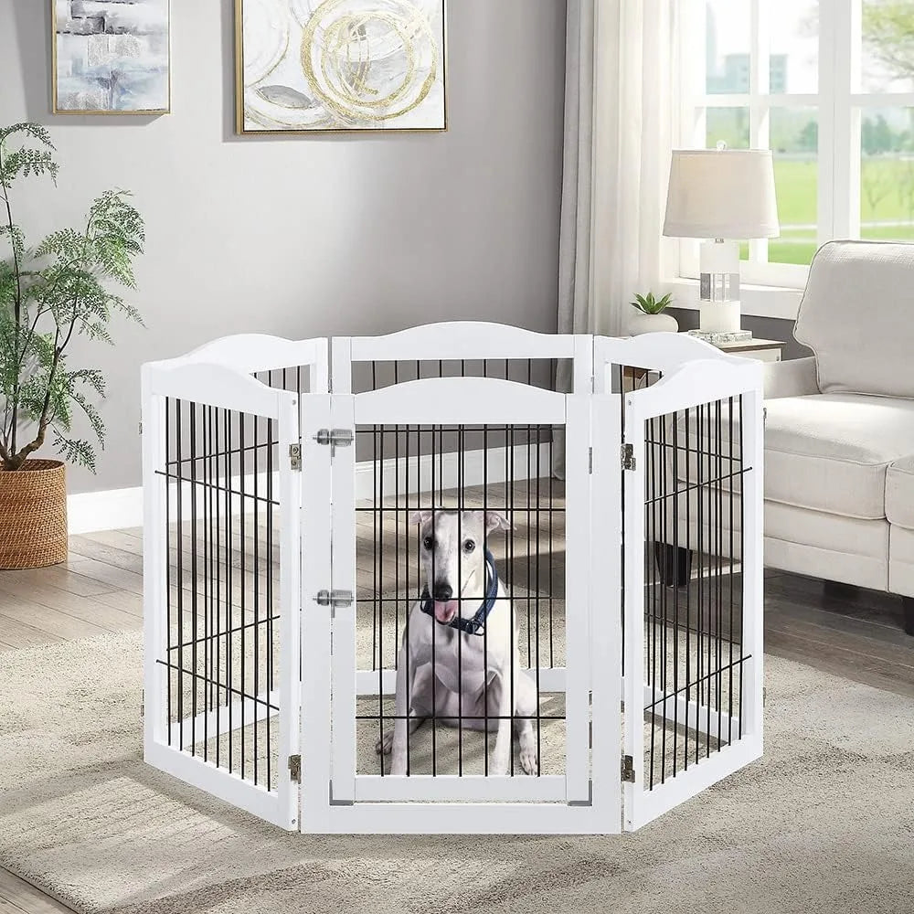 Extra Wide Pet Gate Dog Supplies Foldable Pet Barrier