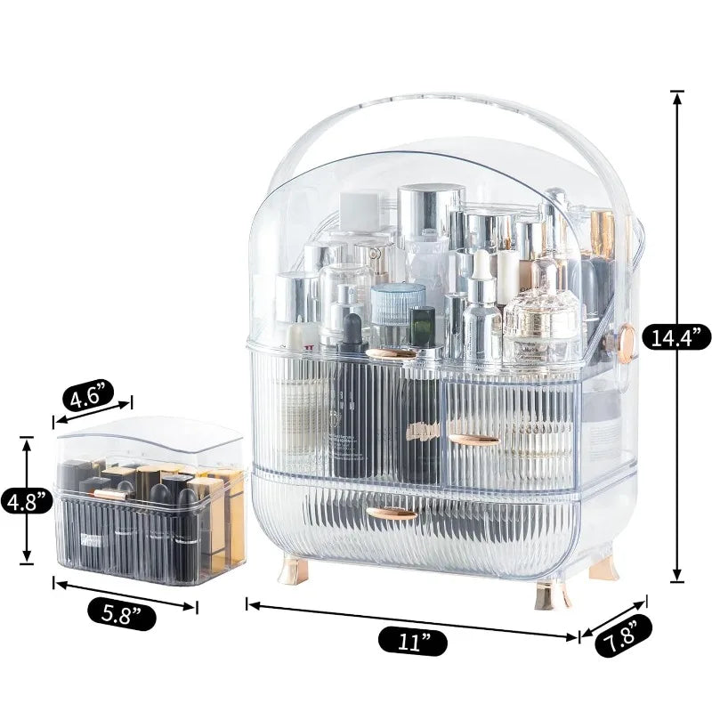 Makeup Organizer, Large Capacity Dust and WaterProof - Your Best Outdoor Shop