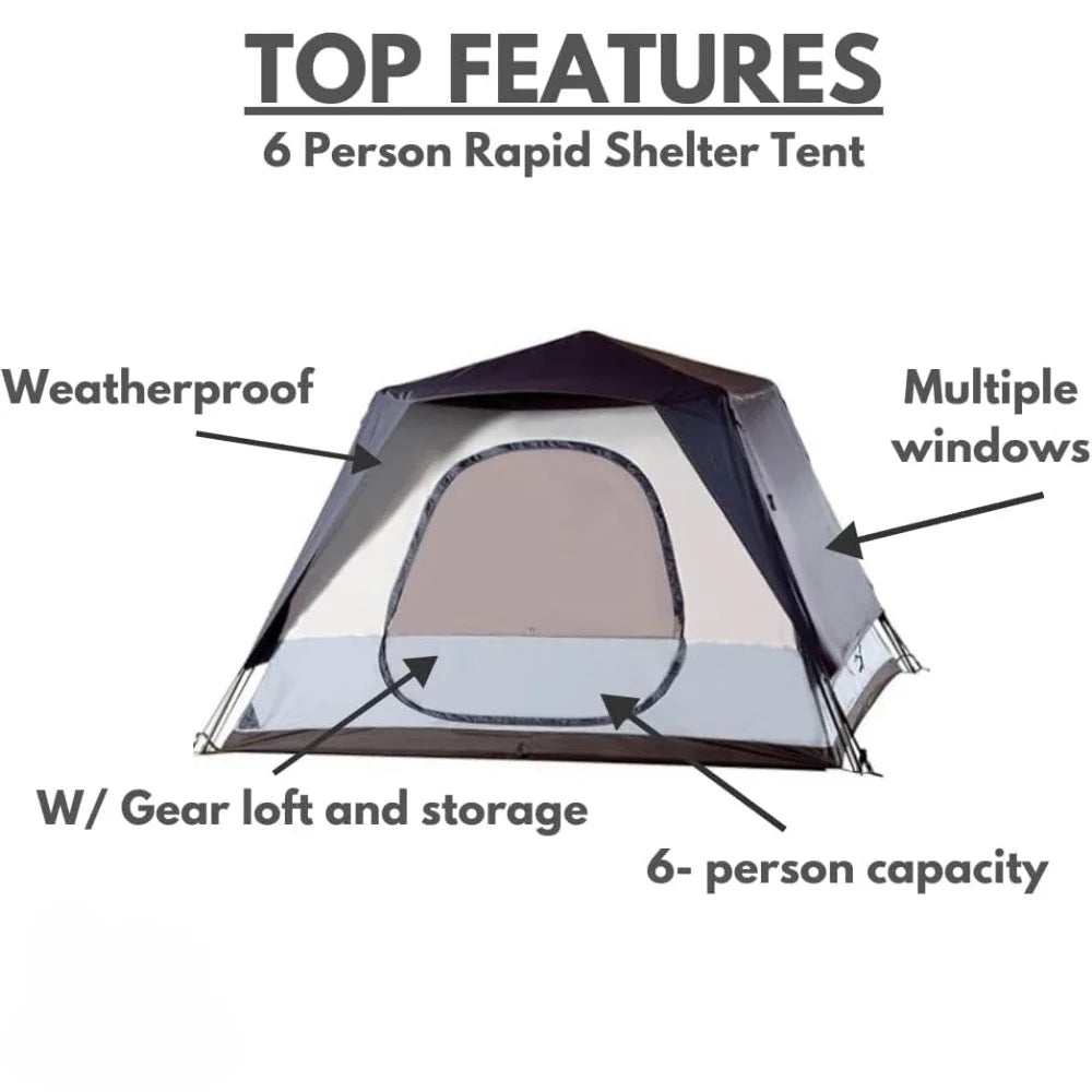 4/6 person tent, outdoor camping equipment