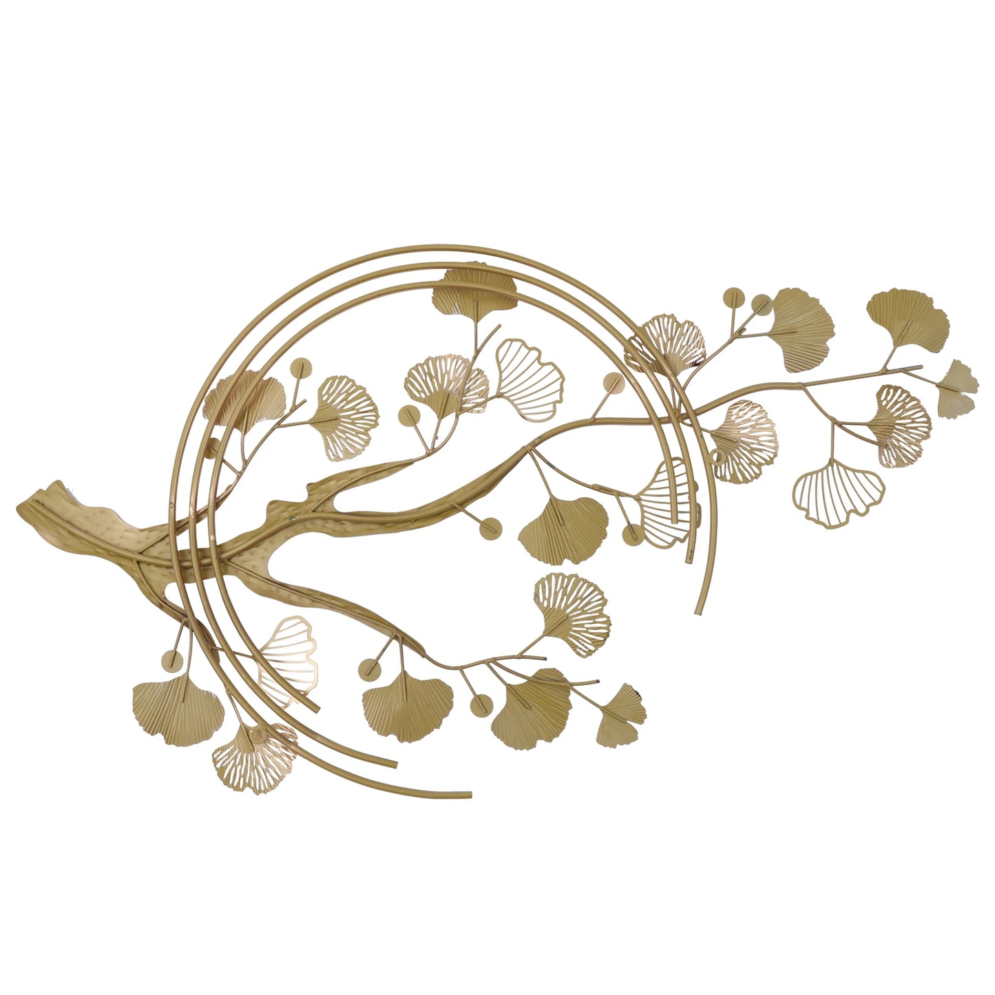 3D Ginkgo Tree Leaf Metal Wall Art