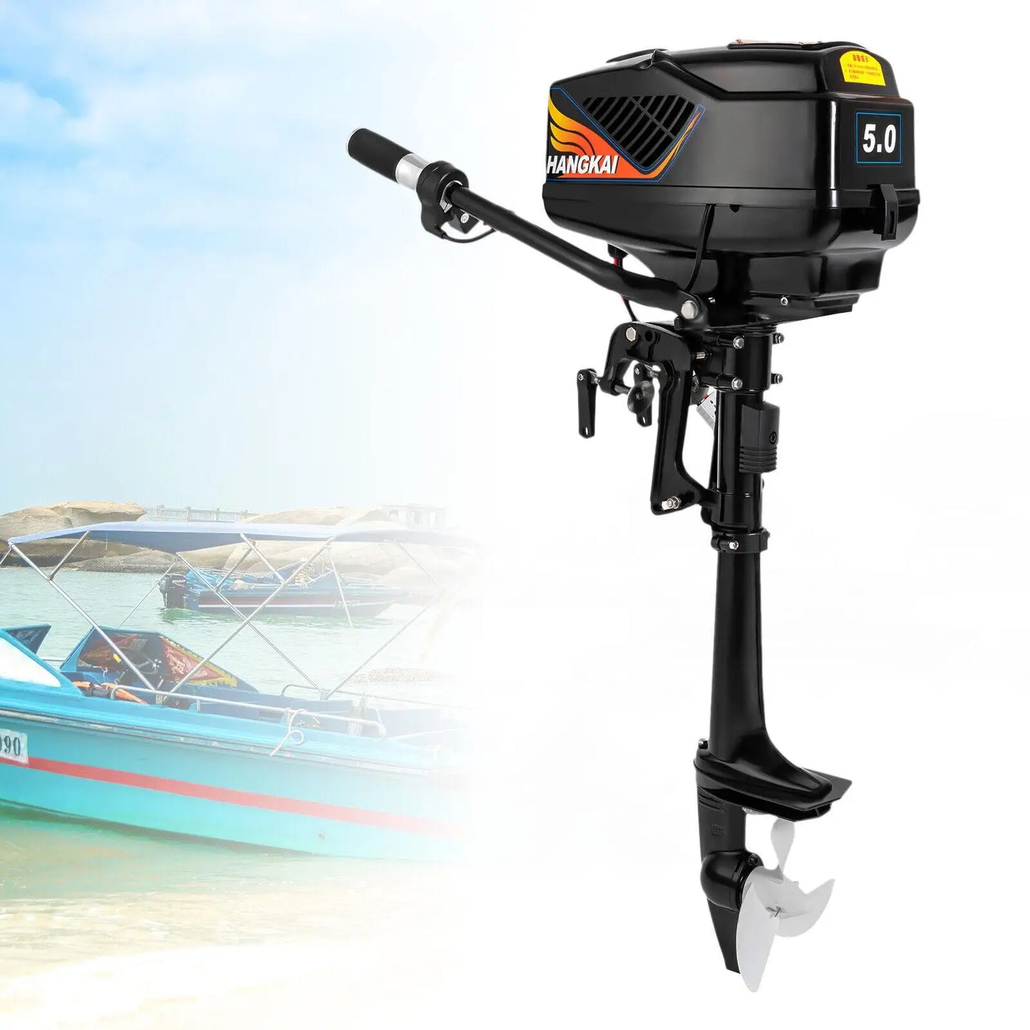 5HP Outboard Motor Short Shaft 48V Fishing Boat - Your Best Outdoor Shop