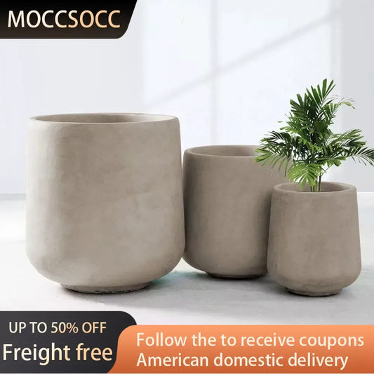 Concrete Planter Vases Pots for Plants Home Garden Decor - Your Best Outdoor Shop